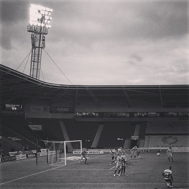 Kyle Bennett takes a free-kick during Doncaster Rovers 3-0 win over Yeovil Town
