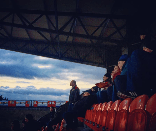 Doncaster Rovers fans watch their team during Doncaster Rovers 3-1 win over Barnet at The Hive