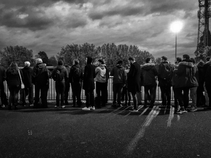 Supporters at Champion Hill during Dulwich Hamlet's 4-2 play-off win over Enfield Town