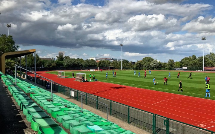 Erith Town take on Lordswood at Erith Sports Stadium