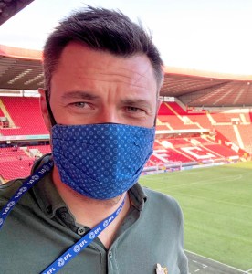 Glen Wilson, editor of popular STAND fanzine at The Valley