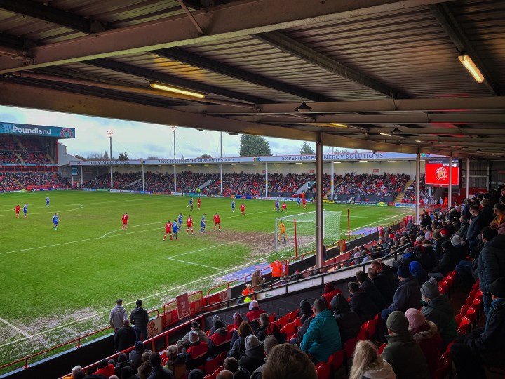 Walsall host Doncaster Rovers at a very wet Bescot Stadium